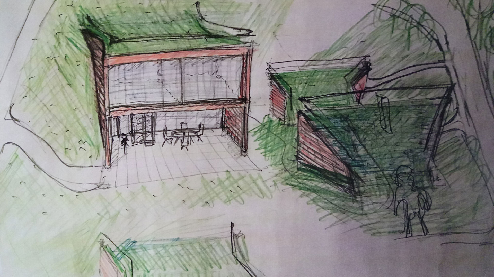 Drawing of conceptual solution sketch